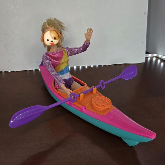 Barbie Sports Accessories Lot Kayak Surfboard Balance Beam Paddle Trophy Mattel - Picture 5 of 15